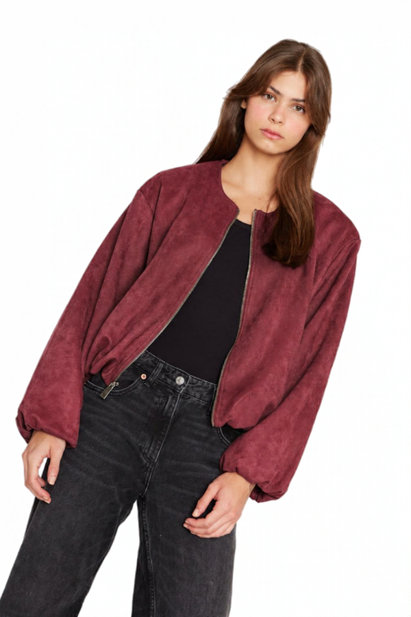 Chaqueta Bimba burdeo