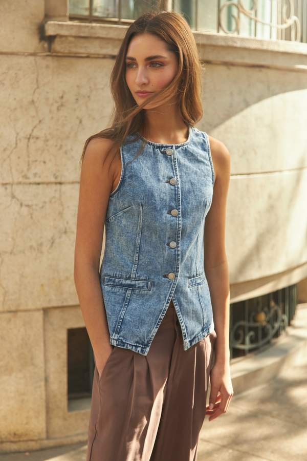 Vest Alicia azul