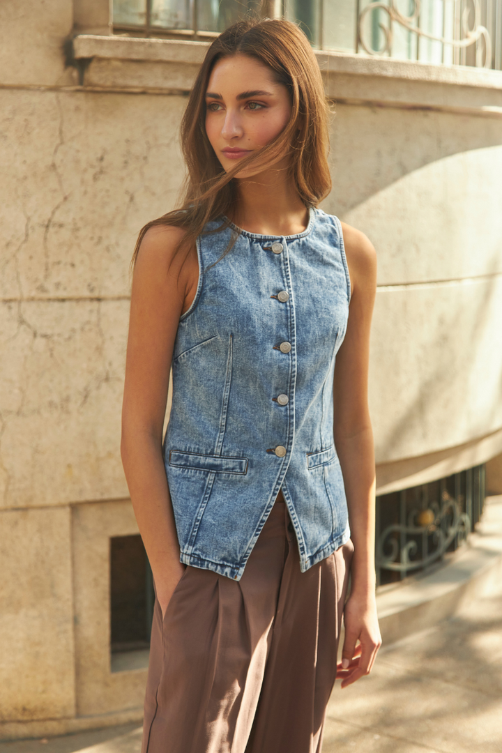 Vest Alicia azul