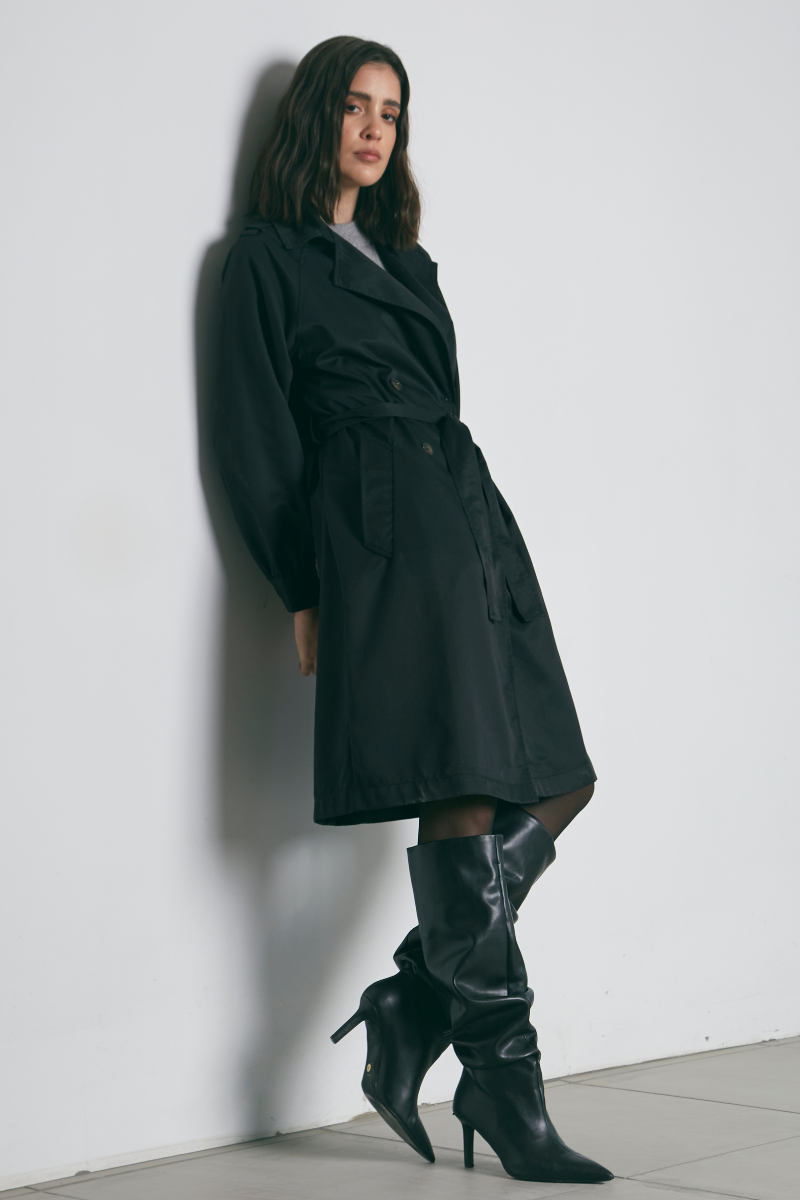 Trench Coat Porter negro
