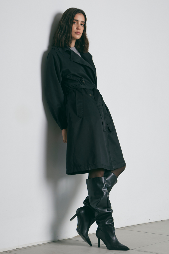 Trench Coat Porter negro