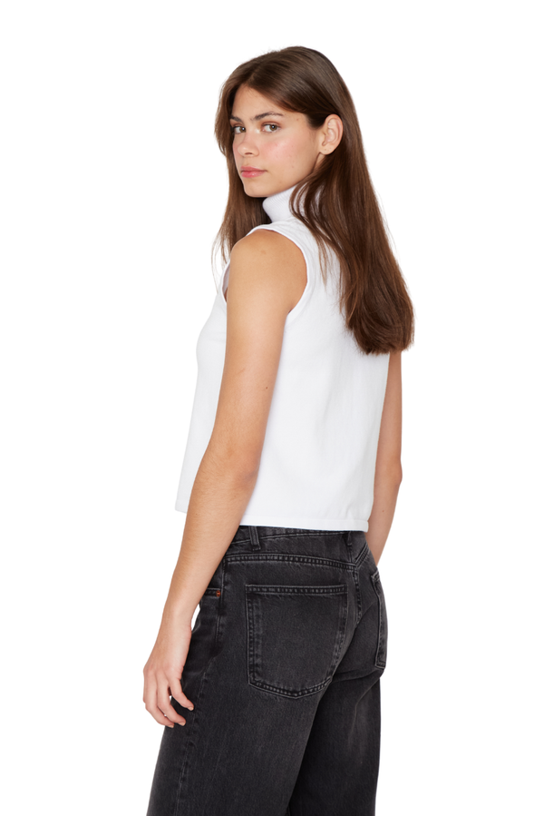 Chaleco Manu sin manga blanco