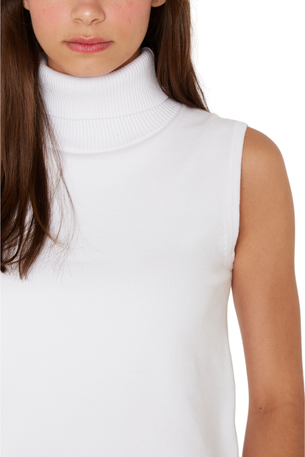 Chaleco Manu sin manga blanco