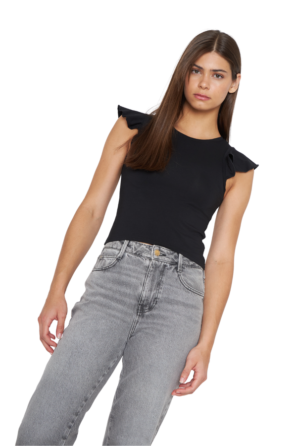 Polera Gracia alitas III negra