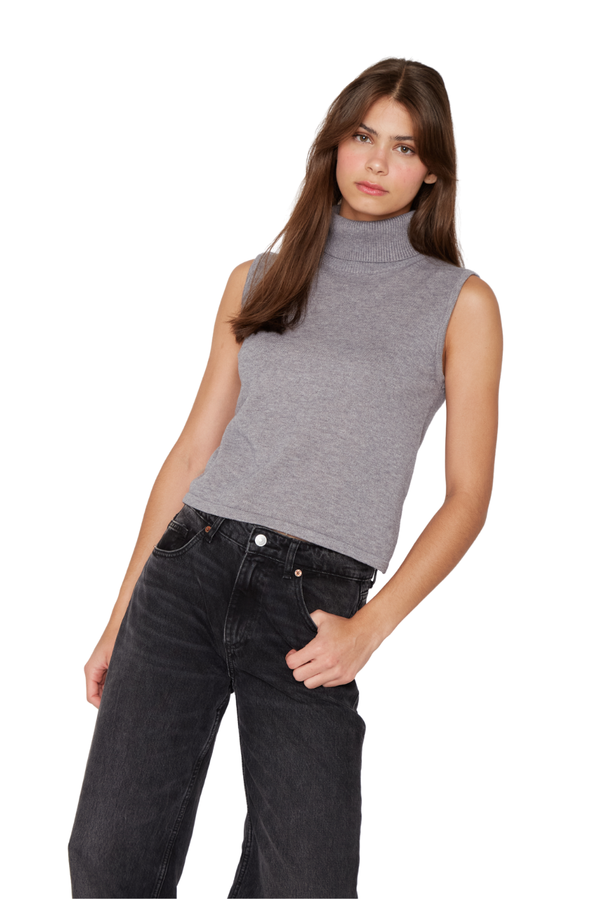 Chaleco Manu sin manga gris