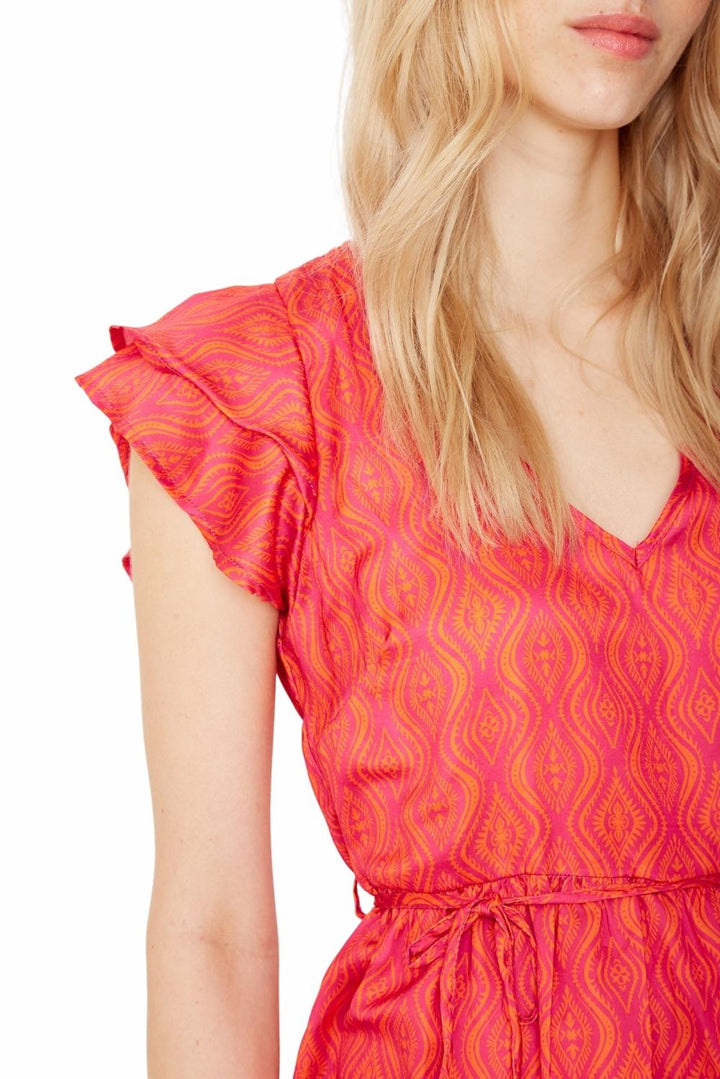 Vestido Anna corto boho print