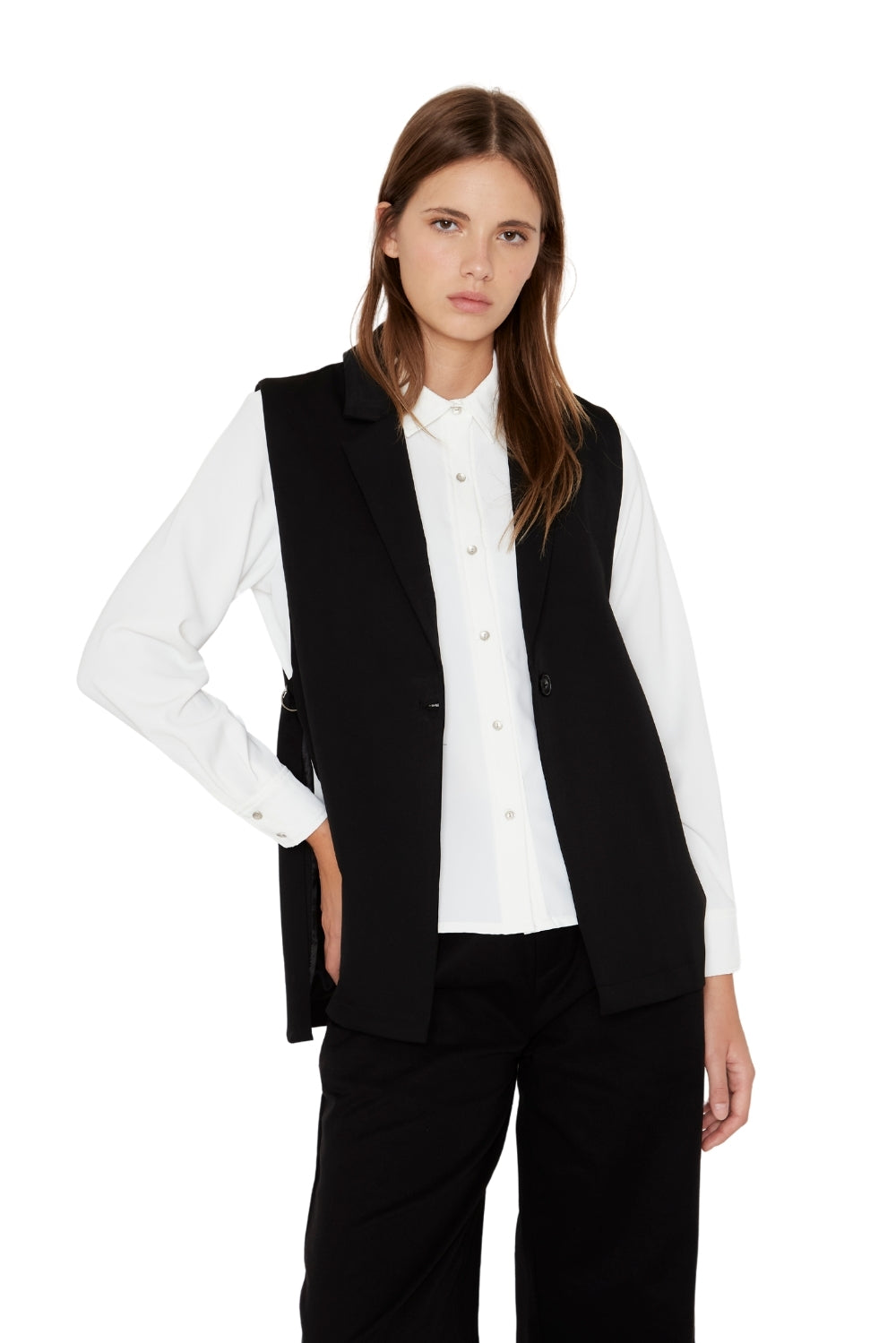 Blazer Owen negro sin manga