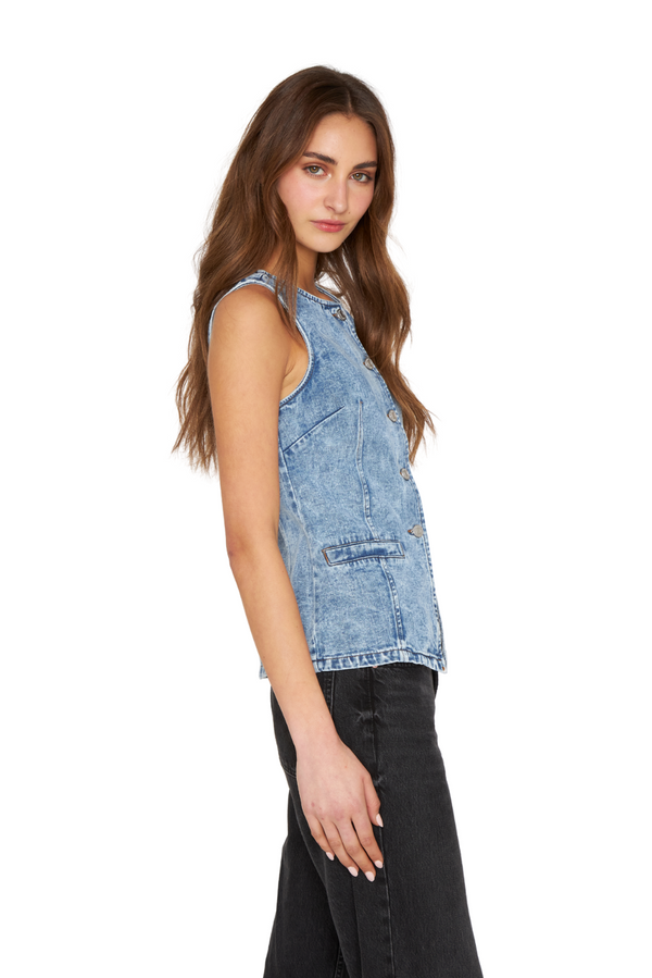 Vest Alicia azul