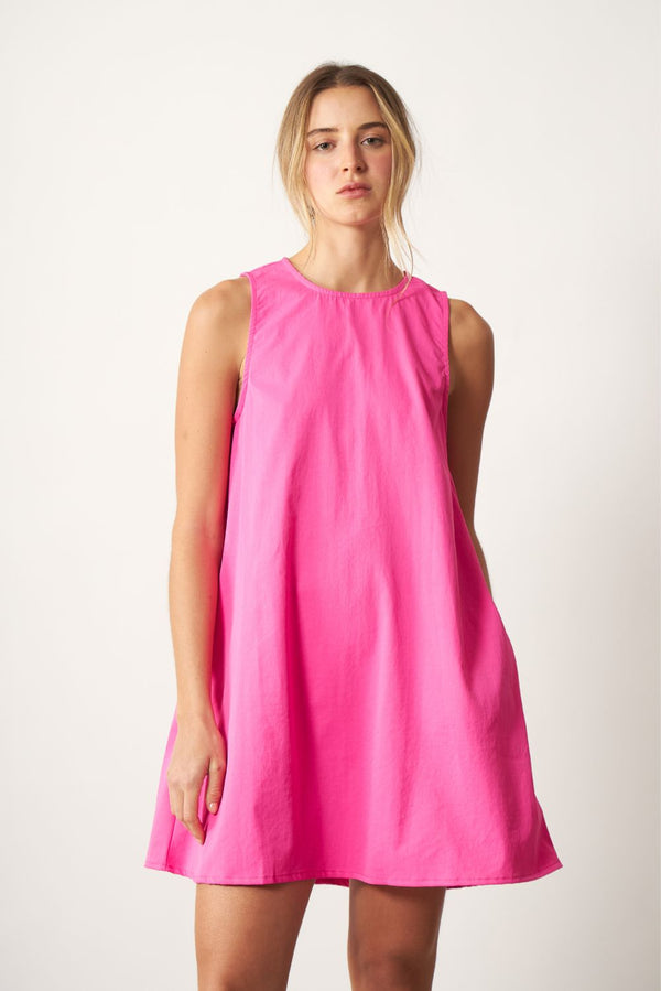 Vestido Elena Corto fucsia