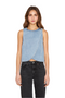 Polera Denim sin mangas azul