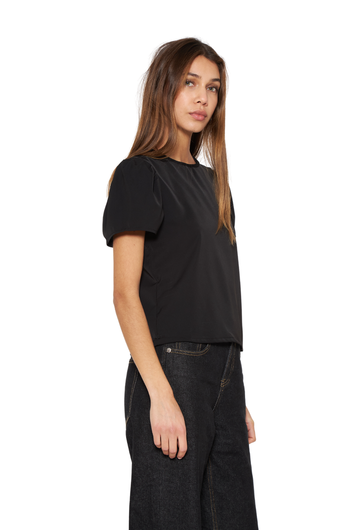 Blusa Olivia III satín negra