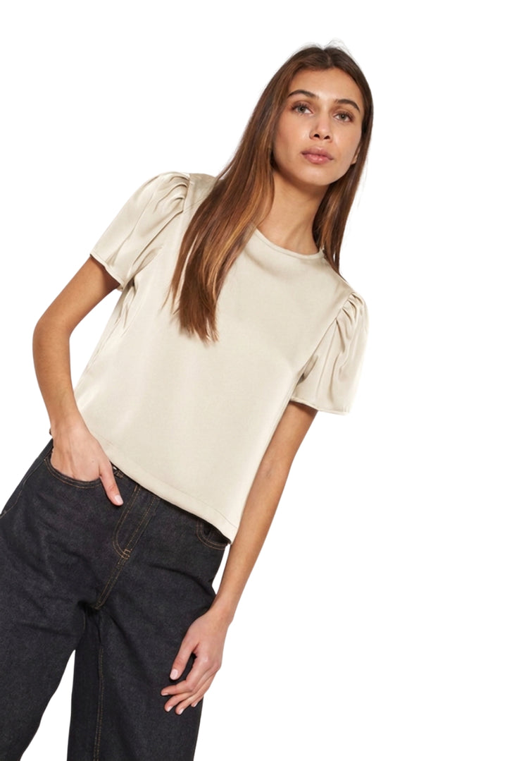Blusa Olivia Satín dorada