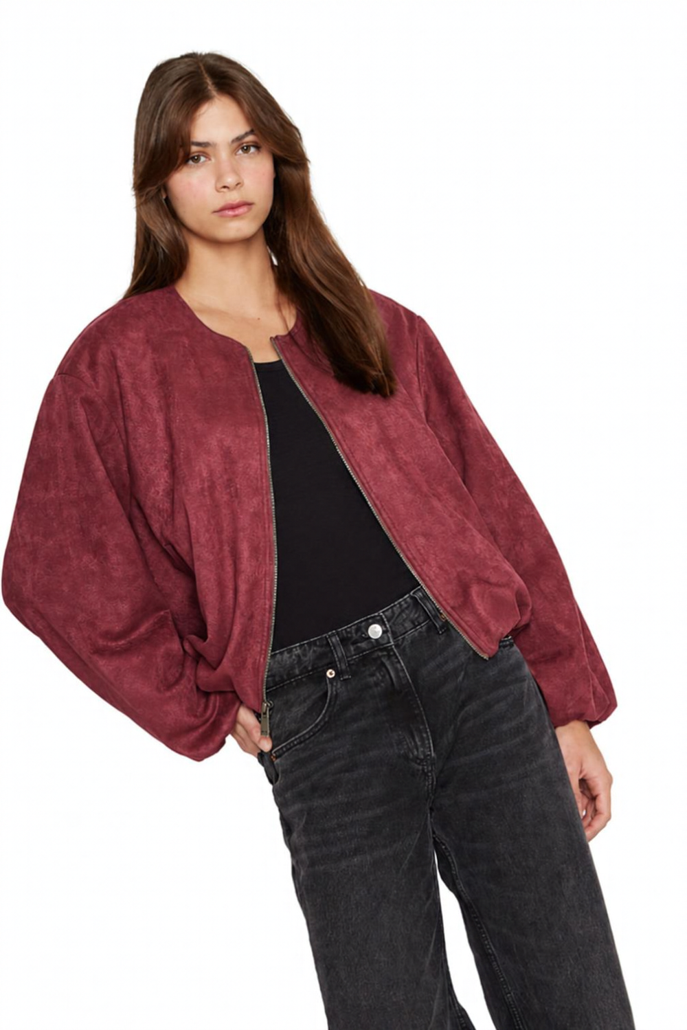 Chaqueta Bimba burdeo