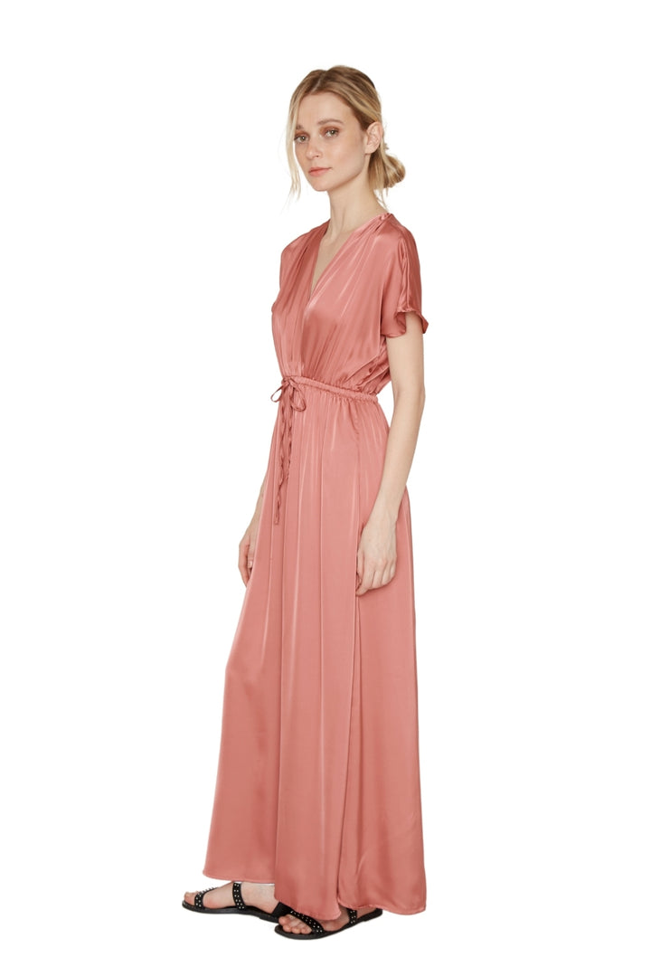 Vestido Lucila satin cobre