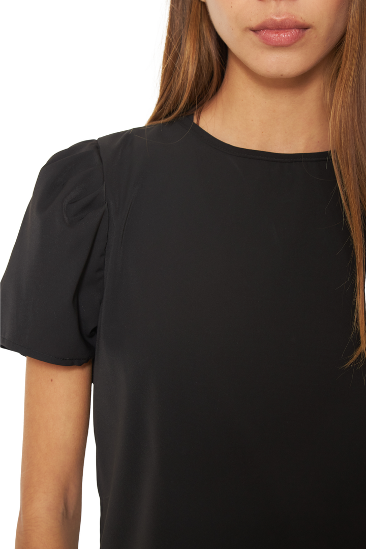 Blusa Olivia III satín negra