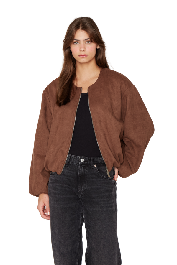 Chaqueta Bimba café