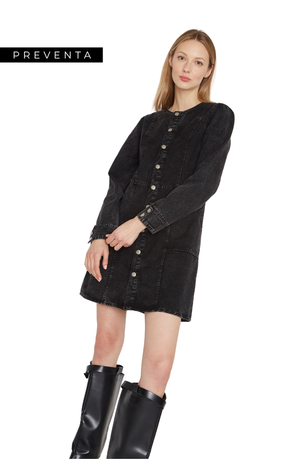 Vestido Demin Stone negro