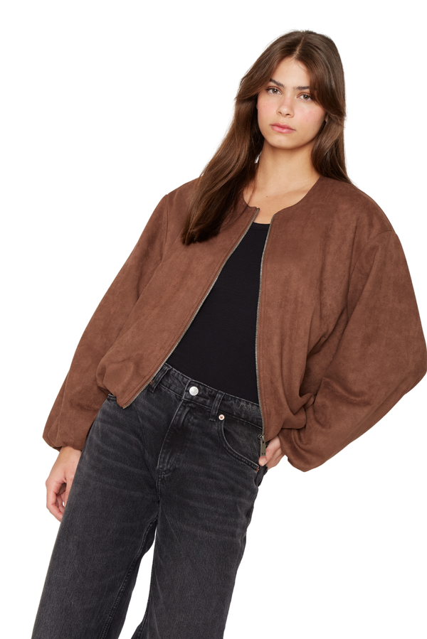 Chaqueta Bimba café