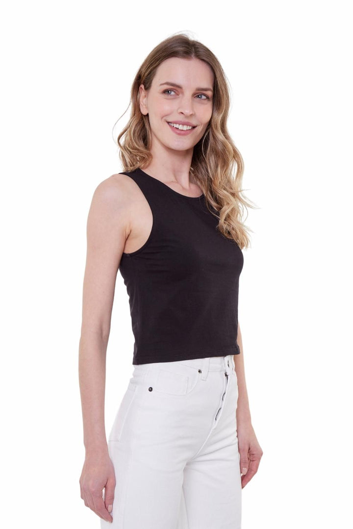 Polera Gracia crop II negra