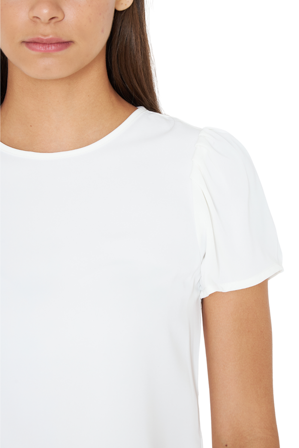 Blusa Olivia satín blanca