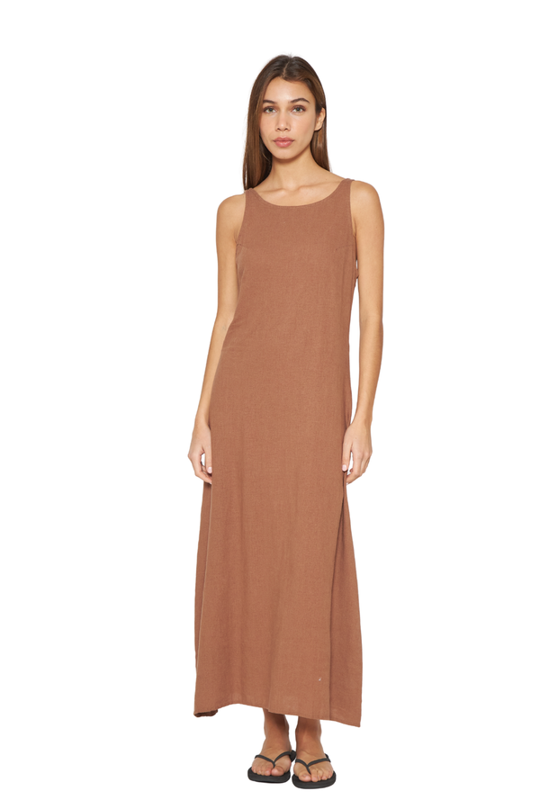 Vestido Mila café