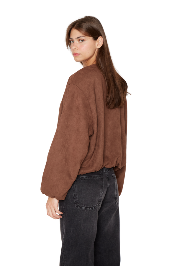 Chaqueta Bimba café