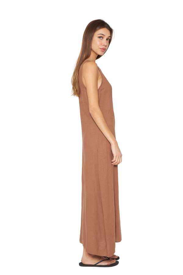 Vestido Mila café