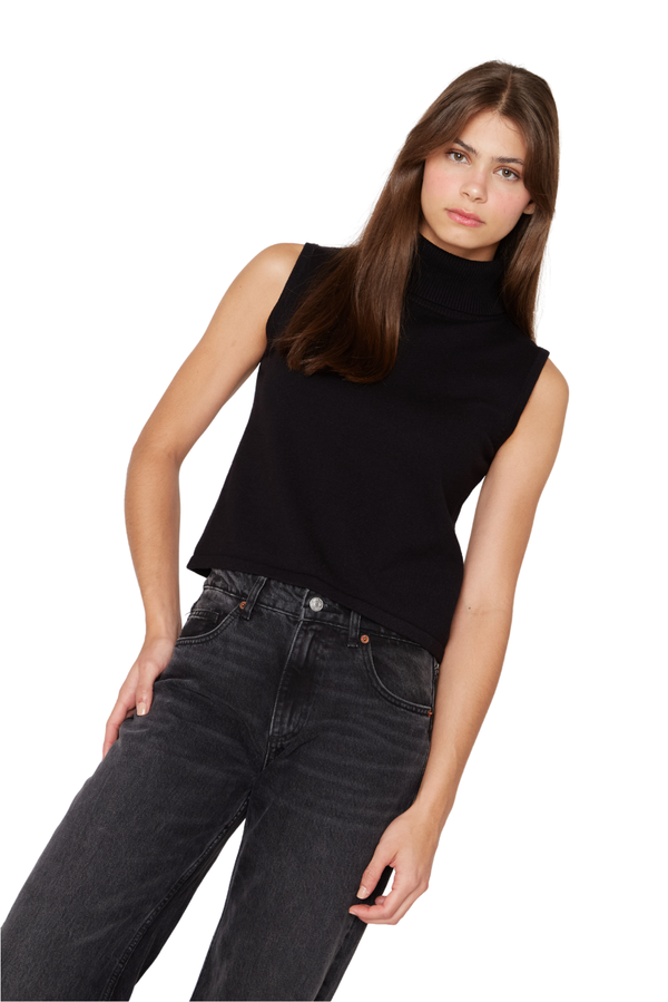 Chaleco Manu sin manga negro