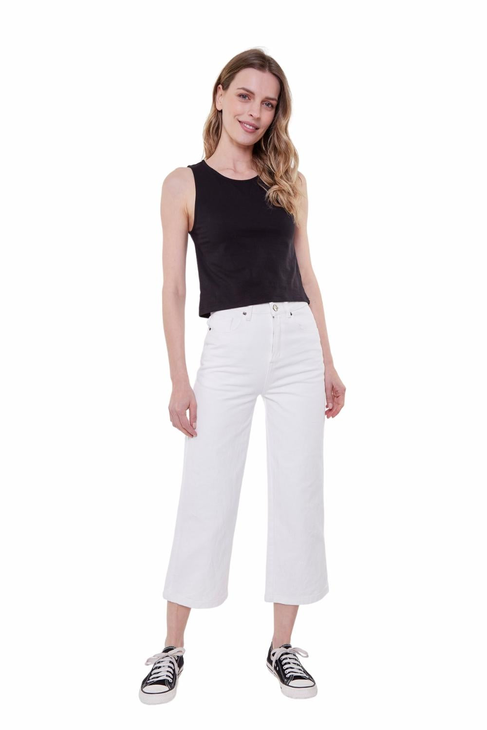Polera Gracia crop II negra