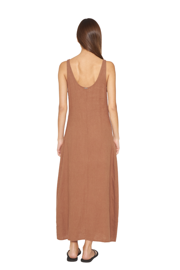 Vestido Mila café