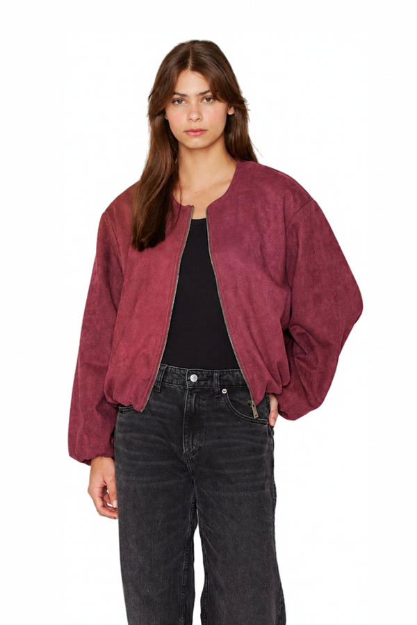 Chaqueta Bimba burdeo