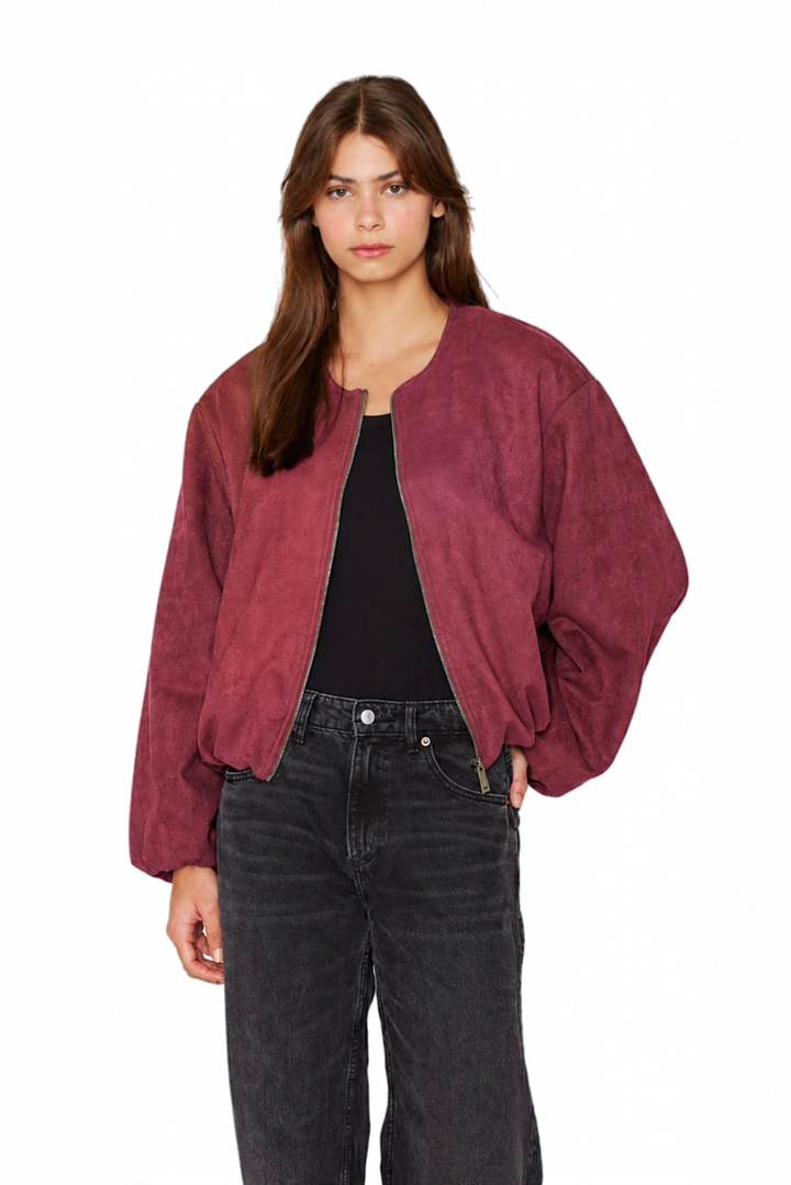 Chaqueta Bimba burdeo
