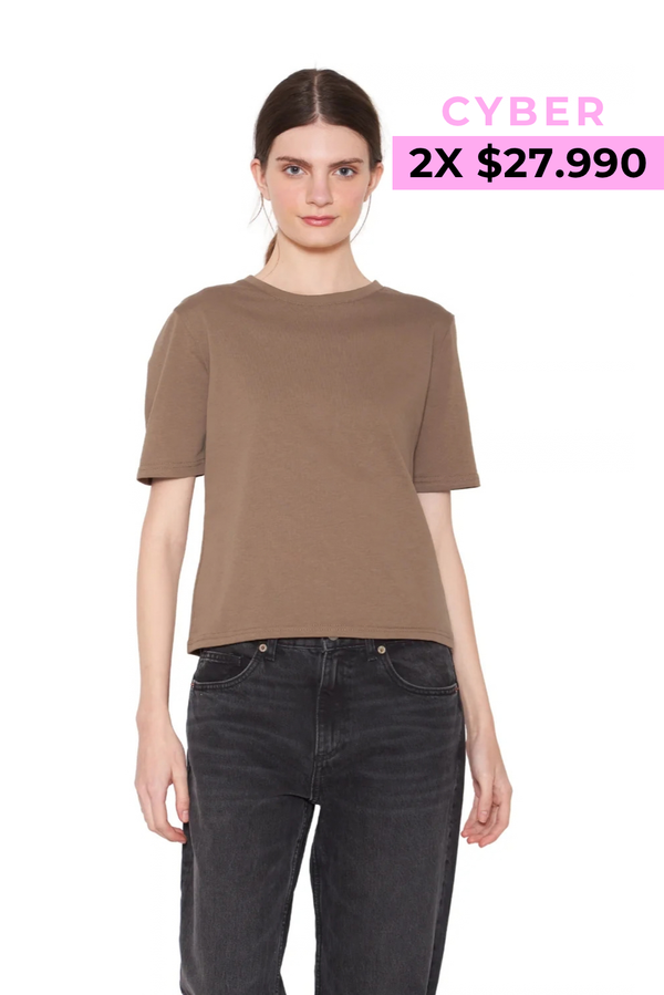 Polera Jacinta café