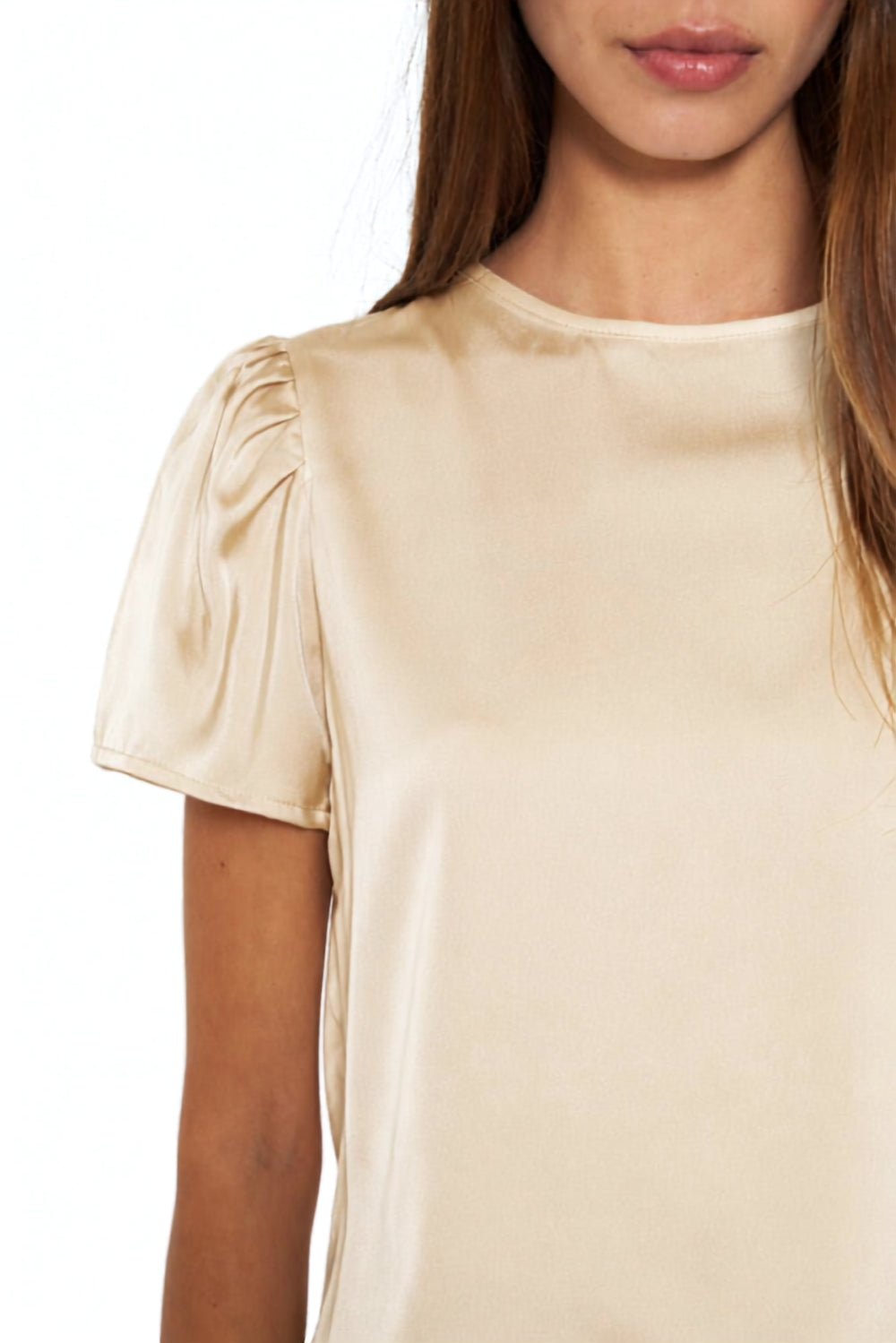 Blusa Olivia Satín dorada