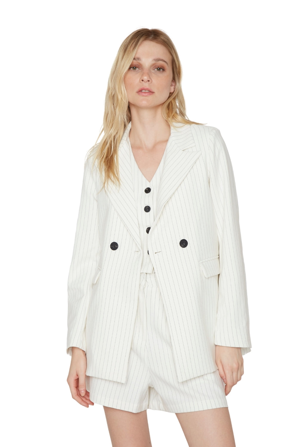 Blazer Owen rayas blanco – Jacinta Tienda