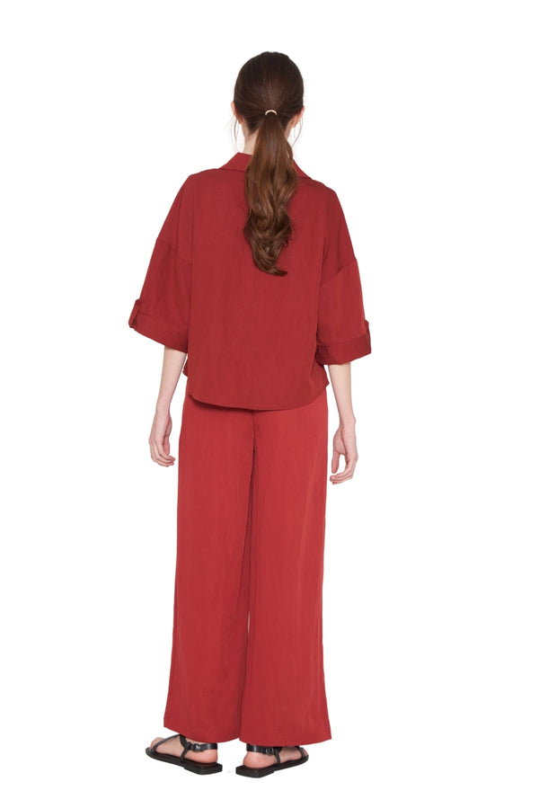 Pantalón Elena terracota