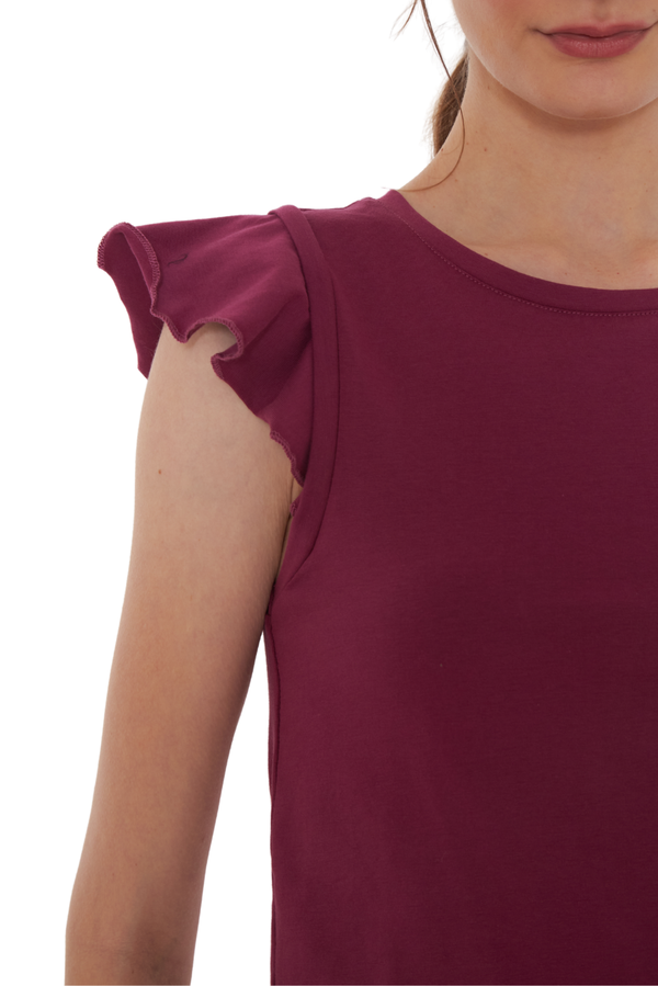 Polera Gracia alitas III uva