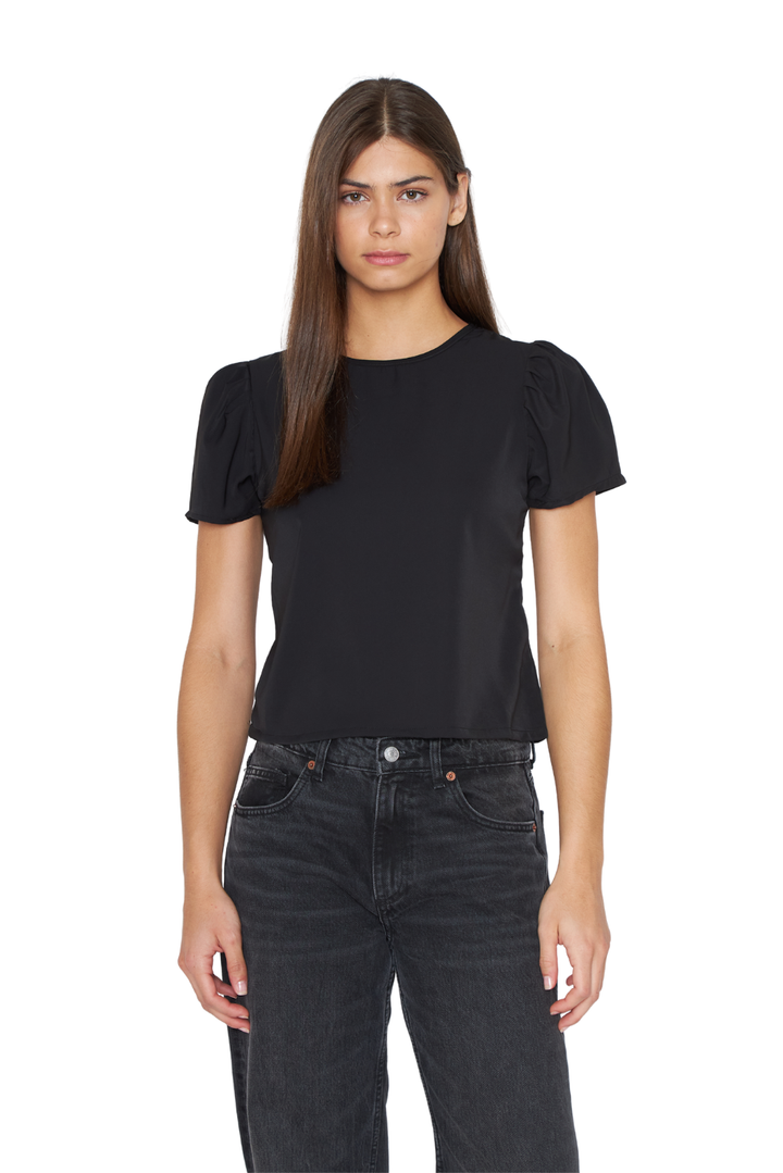 Blusa Olivia III satín negra
