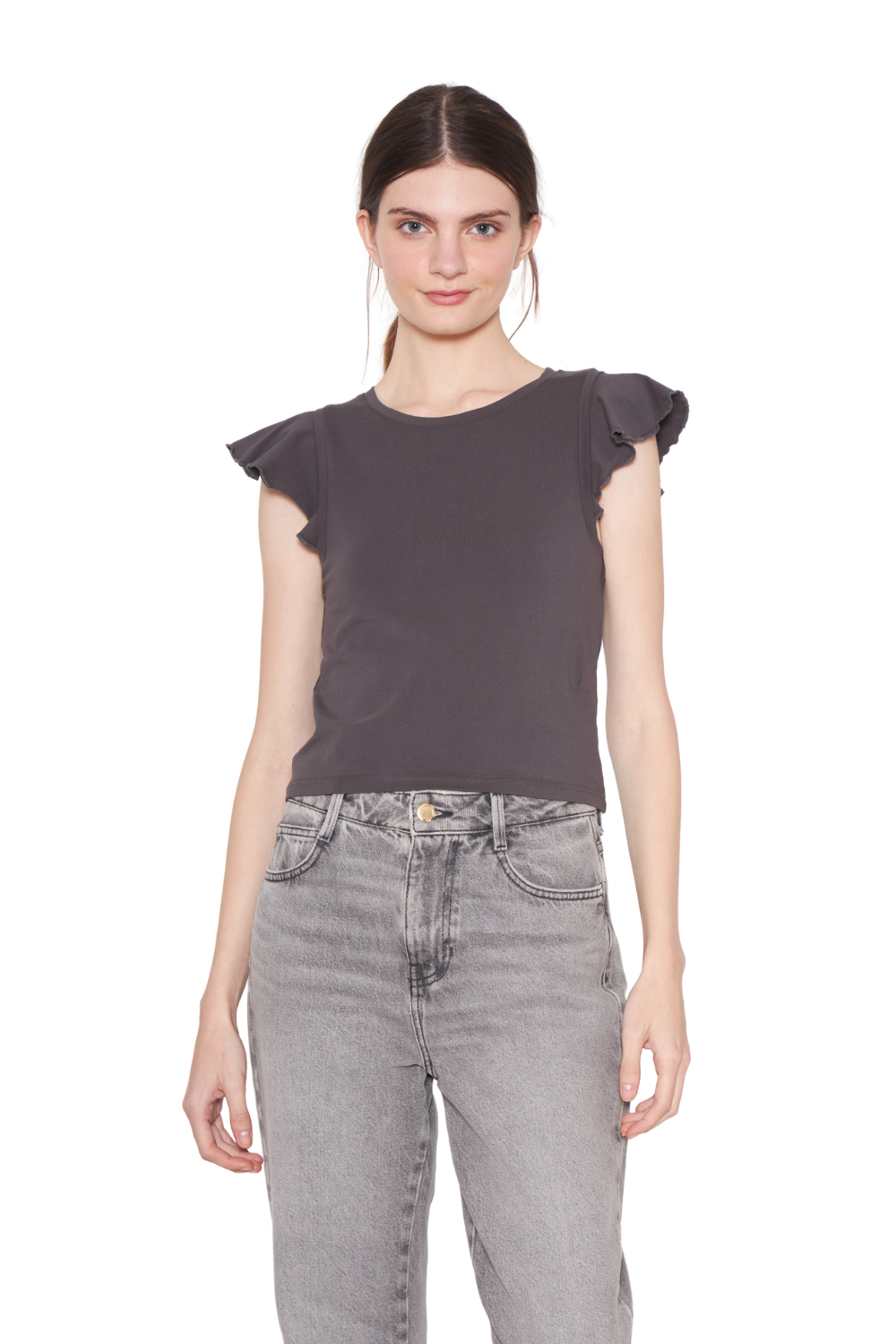 Polera Gracia alitas III chocolate
