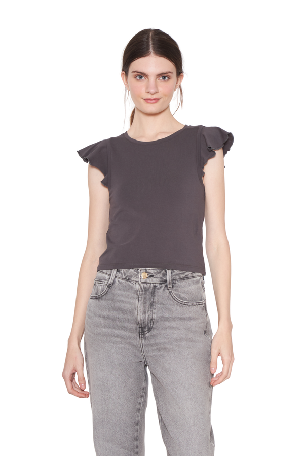 Polera Gracia alitas III chocolate