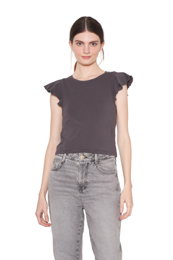 Polera Gracia alitas III chocolate