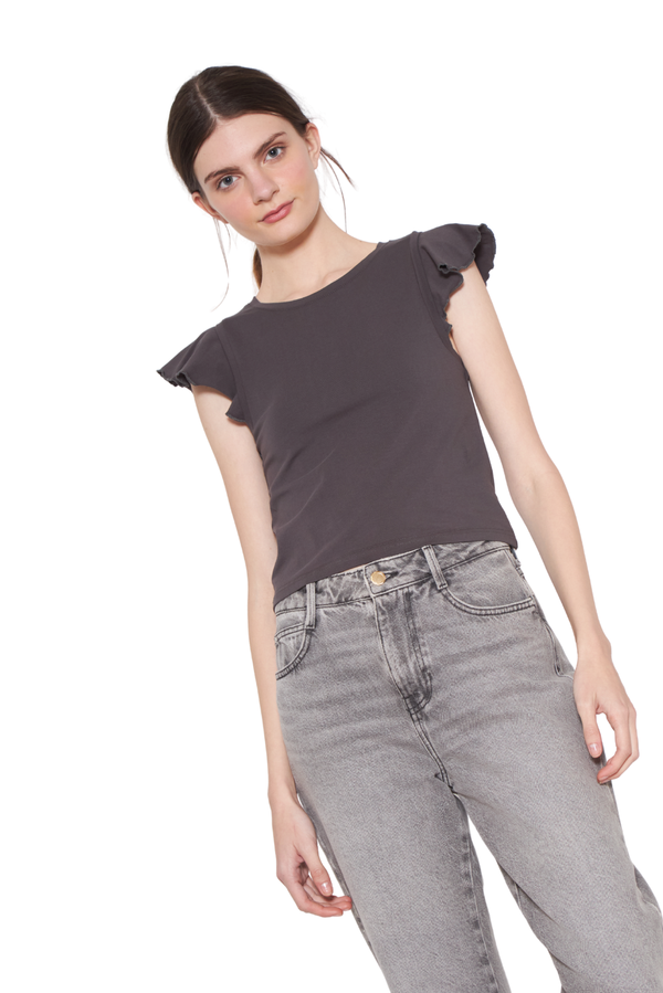 Polera Gracia alitas III chocolate