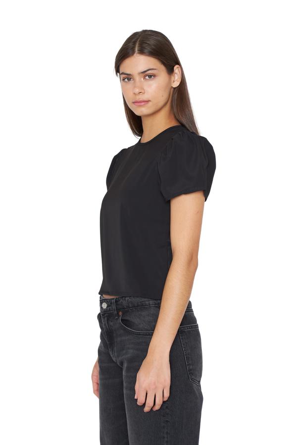 Blusa Olivia III satín negra