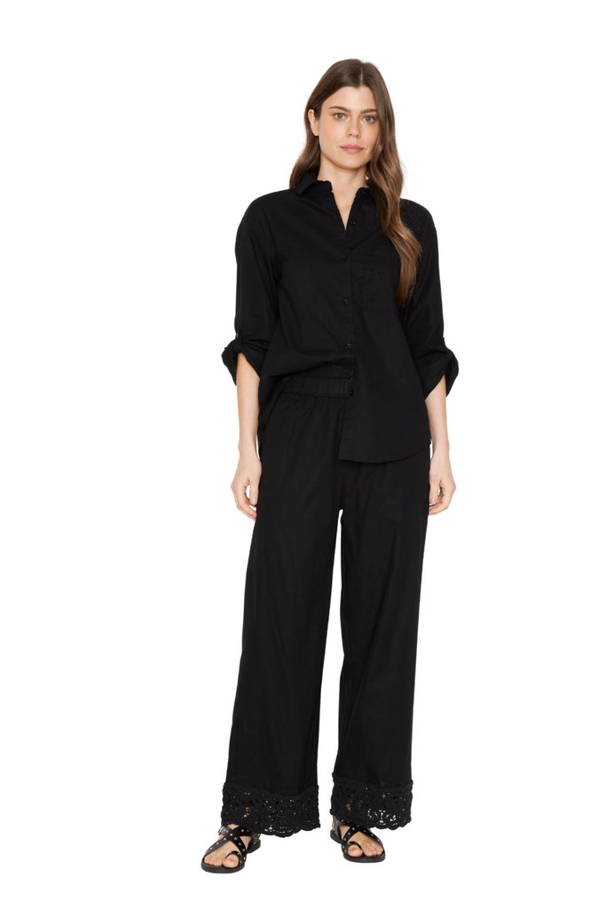 Pantalón Lino Ame negro