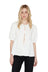 Blusa lazos blanca