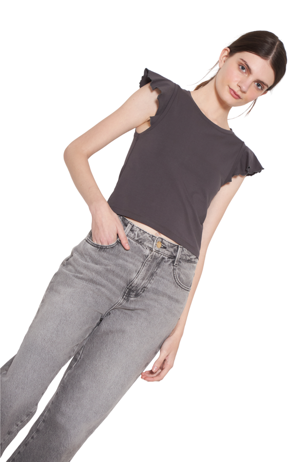 Polera Gracia alitas III chocolate
