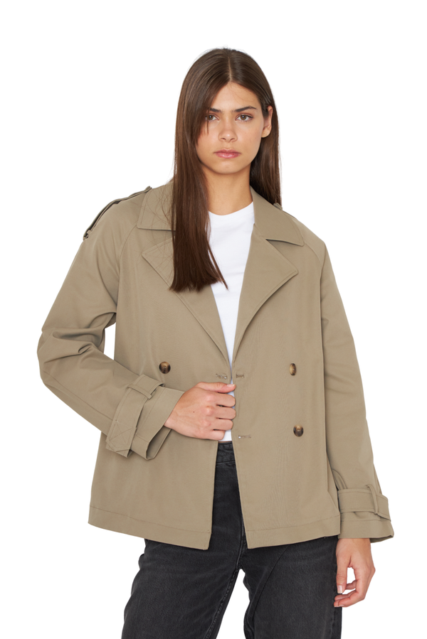 Trench Coat Stone verde