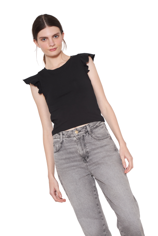 Polera Gracia alitas III negra