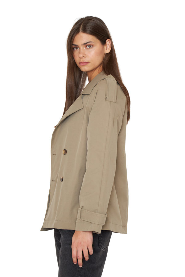 Trench Coat Stone verde