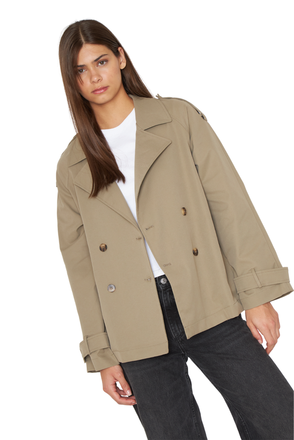 Trench Coat Stone verde